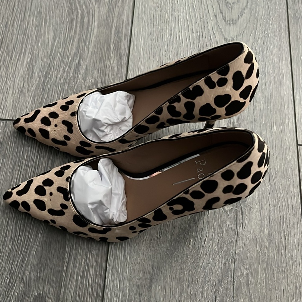 🔥FINAL🔥 NWT Linea Paolo Payton Womens Pointy Toe Leopard Pump - Picture 9 of 13